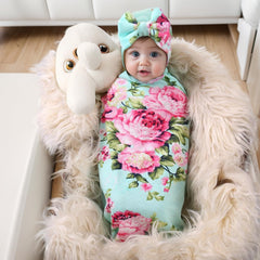 Galabloomer baby swaddle blanket soft knit texture enables gentle wrapping and snug moments