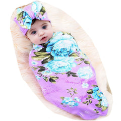 Galabloomer newborn sleep blanket with soft knit fabric for gentle warmth.