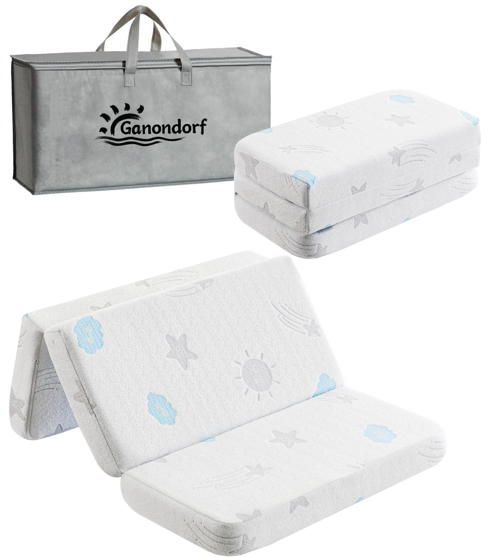 Ganondorf Pack N Play Mattress dual firmness supports infants and toddlers for growing comfort.