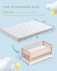 Ganondorf Pack and Play Mattress foam core visible for soft support during playtime.