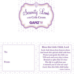 Ganz Serenity Lamb removable pendant crib cross—versatile keepsake for future years