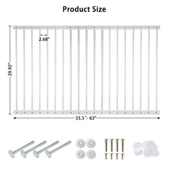 Gardenova guard adjustable width from 33.5 to 63 inches