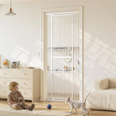 Gardner Pet gate at doorway shows height-adjustable fit for tall openings