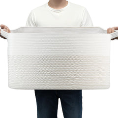 Garlephant 75L rope basket folded for compact storage.