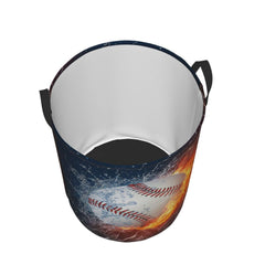 Gbuzozie sport baseball laundry hamper side view shows wide opening