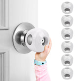 GCRQ Baby Safety Door Knob Covers close-up in odorless, non-toxic material for kid safety.
