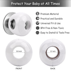 GCRQ Baby Safety Door Knob Covers universal fit for most standard knobs.