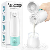 GDLLCK portable travel bottle warmer with LED display enables precise on-the-go milk warming.