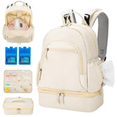GDNasist breast pump backpack front view showcases a sleek, travel-ready design for busy parents on the go.