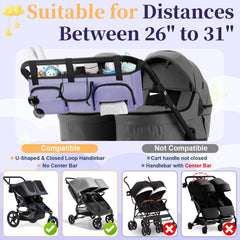 GDNasist purple organizer highlights Baby Jogger City Mini GT2 compatibility