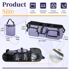 GDNasist purple organizer features sturdy straps to reduce wobble