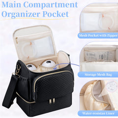 GDNasist wearable pump bag side view showing compact design for travel