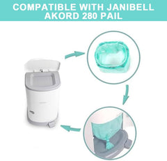 GDXXYKJ 4-pack box image highlights high-capacity liners up to 3300 uses.