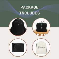 Gearbaby backpack inside compartments keep pump parts and bottles neatly organized.