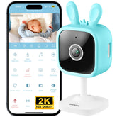 GEARit baby monitor camera 2K view provides crisp video for clear monitoring