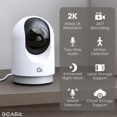 GEARit Smart Camera pet monitoring captures pet activity for peace of mind