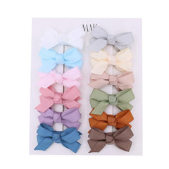 Gebelle jojo bow macaroon 1.75-inch clip for delicate baby hair keeps bangs tidy
