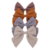 Gebelle Sailor bow clip beige-gold pack, versatile 4-piece hair accessory for daily outfits.
