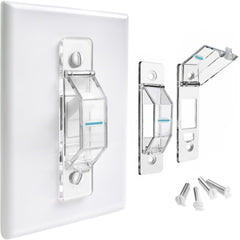 Gebena 2-pack glow-dark switch guard glows at night for quick, accurate switching.