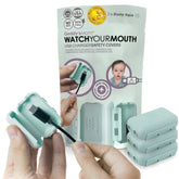Geddy's Mom Watch Your Mouth charger cover closeup shows safe USB tip protection