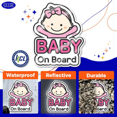GEEKBEAR baby on board sticker quick and easy installation.
