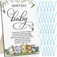Geetery dont-say-baby sign wooden sign on table decor for baby showers