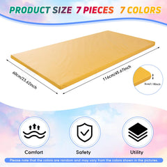 Geetery rest mats show assorted bright colors for classroom fun.