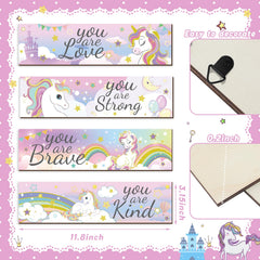 Geetery rainbow unicorn wall decor brightens living spaces with color and charm.