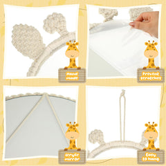 Geetery Wall Mirror 31cm diameter showcases a bright reflection with lightweight hanging design.