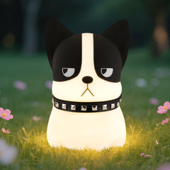 Gefaxi squishy puppy nightlight front view glows softly for cozy bedtime ambience.