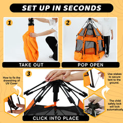 GEIYATOI travel bag for easy carry of the playpen