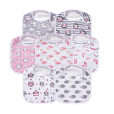 GELISITE baby bibs close-up: soft cotton and absorbent fabric for drool care.