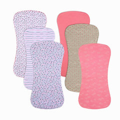 Gelisite burp cloths with soft-front cotton provide gentle comfort for baby's skin.
