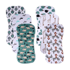 Gelisite burp cloth curved design fits shoulder for mess-free burping