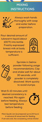 Gelmix thickener prep bottle image highlights smooth texture for easier swallowing.