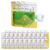Gemdom 20-pack reusable pouches ready for on-the-go family meals.