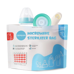 Gemdom microwave sterilizer bags 15-pack ready for quick bottle sterilization