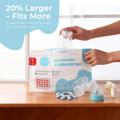Gemdom sterilizer bags for soothers and teethers kept clean and ready