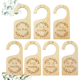 Generic Baby Closet Dividers brown front view shows neat newborn-to-3-month labels.