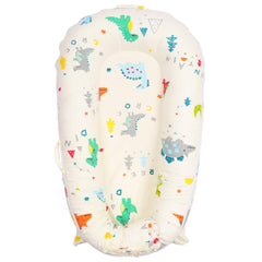 Generic Baby Lounger Cover Dino front view shows soft premium fabric for newborn comfort
