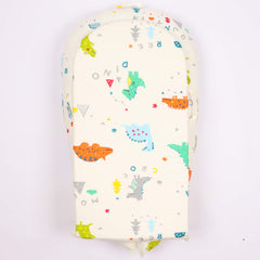 Generic Baby Lounger Cover Dino zipper close-up featuring durable zippers and secure closures
