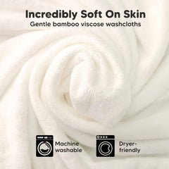 Generic baby washcloths 2-layer deluxe construction highlights premium absorbency.
