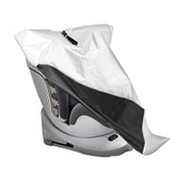 Generic car seat sun shade cover provides heat protection during sunny drives