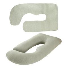 Generic Cooling Pregnancy Pillow Cover close-up reveals soft knit fabric for cool comfort.