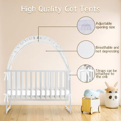 Generic crib tent breathable mesh improves airflow and minimizes night disturbances