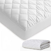 Generic GOTS organic cotton crib protector top view showing soft breathable fabric for baby sleep