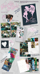 Itzy 10th mini album Folder Ver packaging highlights included items for gifting.