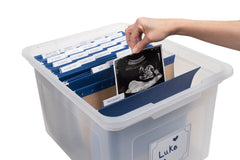 Generic Kid's Memory Keepsake Box labeled inserts speed categorization.
