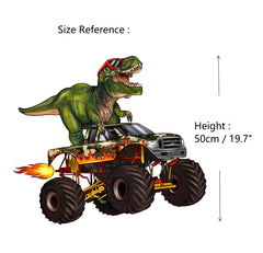 Generic Monster Dinosaur Truck Wall Decal pack—smooth, peel-and-stick installation for quick room refresh