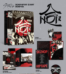 Generic Stray Kids SKZHOP hipTape poster and sticker set included with the album.